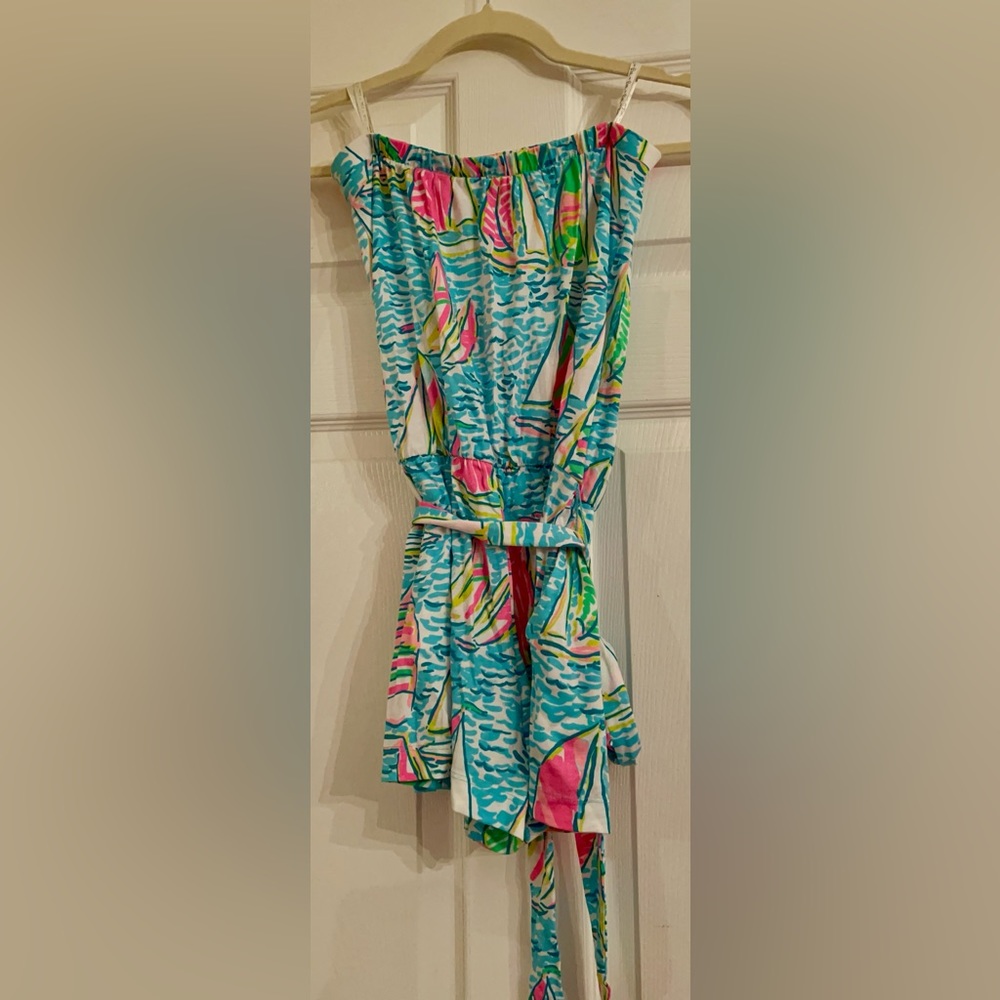 EUC Lilly Pulitzer Ritz Romper XS You Gotta Regatta